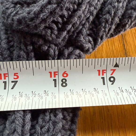 Vintage Tommy Hilfiger L Turtleneck Cable Knit Sweater Pullover Navy Cozycore - Picture 9 of 13